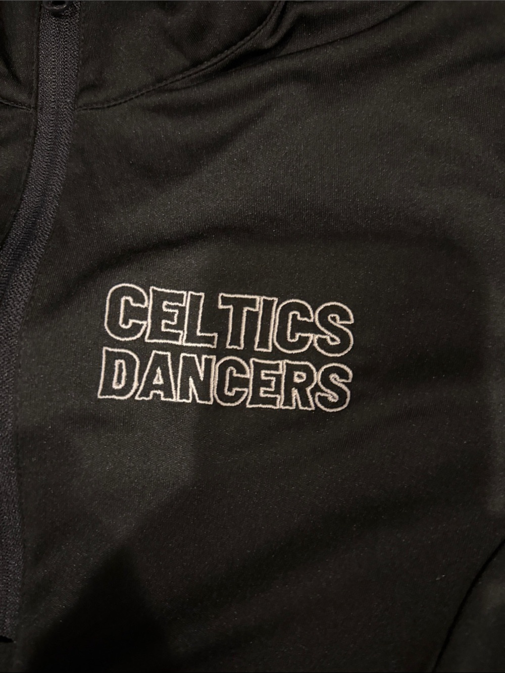 Celtics Dancers Black Quarter-Zip Pullover